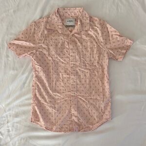 Goodfellow & Co Men's Light Pink Patterned Button Down Shirt